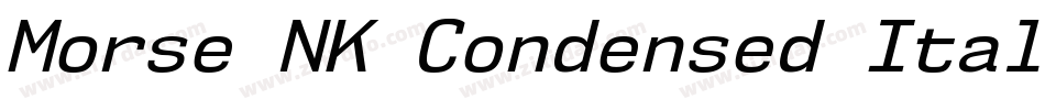 Morse NK Condensed Italic字体转换